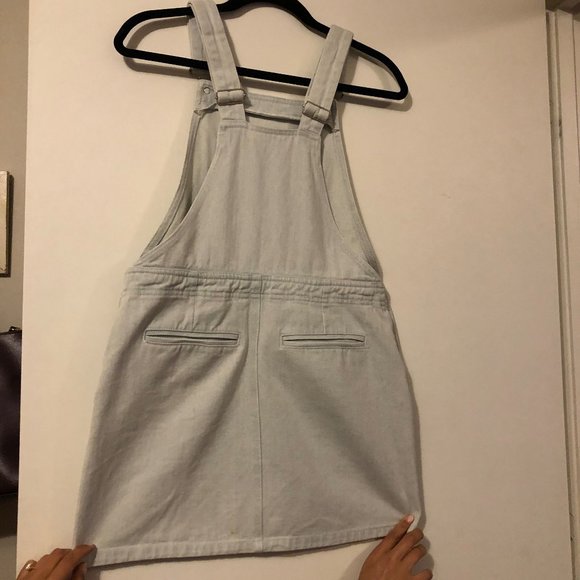 Overall mini dress - light chambray - Picture 2 of 3